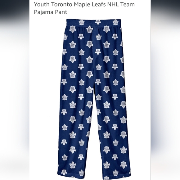 NHL Toronto Maple Leafs Hockey  Team Logo Print Pyjama Youth 14/16 Women S/M - Picture 2 of 12